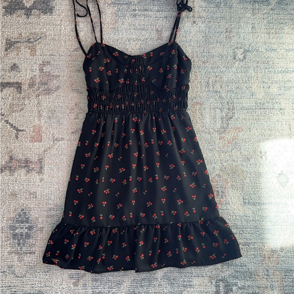 Floral Black Sundress